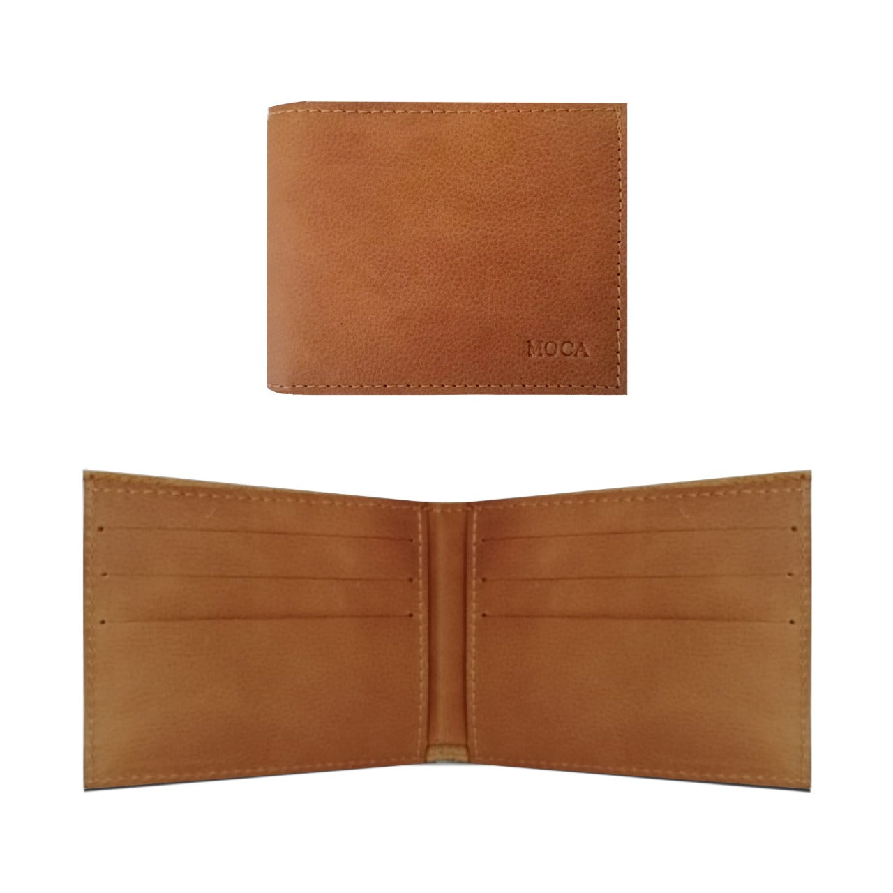 Billetera de Cuero para hombre Miel